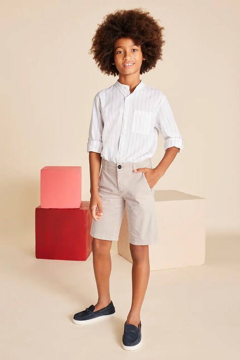 Детские шорты Mayoral bermudy chino basic цвет бежевый  242