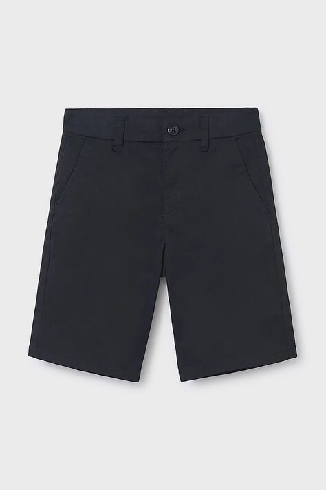 Mayoral pantaloni scurti copii bermudy chino basic culoarea negru, 242