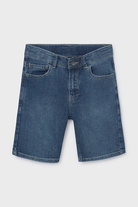 Mayoral pantaloni scurti din denim pentru copii culoarea albastru marin, 252