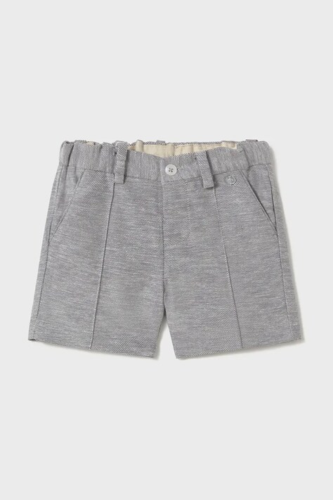 Mayoral pantaloni scurți din amestec de in pentru copii culoarea gri, 1240