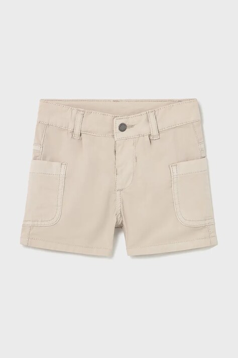 Mayoral pantaloni scurti copii cargo culoarea gri, talie reglabila, 1245