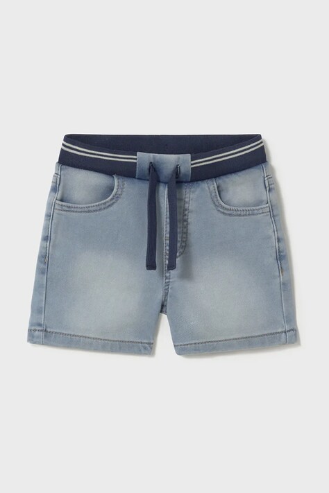 Dětské riflové kraťasy Mayoral soft denim jogger modrá barva, nastavitelný pas, 1248