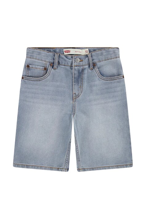 Детски дънков къс панталон Levi's NEW 511 SLIM FIT DENIM SHORT в синьо с регулируема талия 8EM374