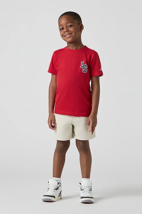 Levi's pantaloni scurti copii XX AUTHENTIC CHINO SHORTS culoarea bej, talie reglabila, 8EM375