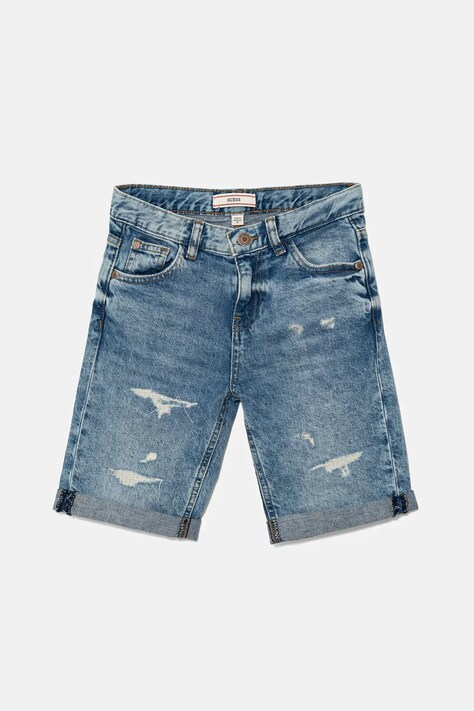 Дитячі шорти з домішкою льону Guess регульована талія L5GD00 D41E0