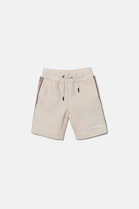 Detské krátke nohavice Guess béžová farba, nastaviteľný pás L5GD19 KB3P2