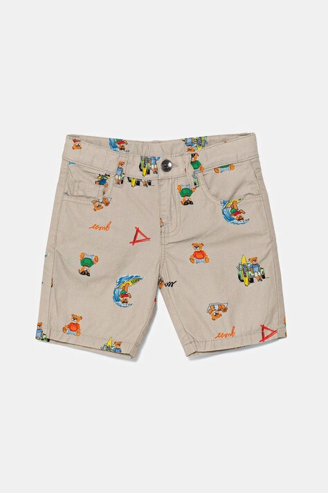 Guess pantaloni scurți din bumbac pentru copii culoarea gri, N5GD12 WGBT1