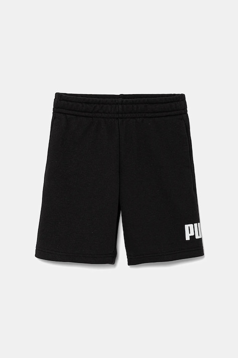 Детские шорты Puma ESS No. 1 Logo Shorts TR цвет чёрный регулируемая талия 684918