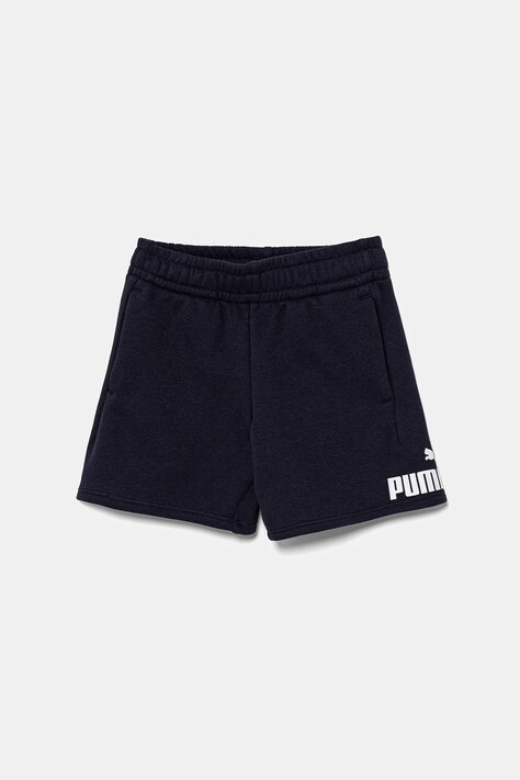 Дитячі шорти Puma ESS No. 1 Logo Shorts TR колір синій регульована талія 684935