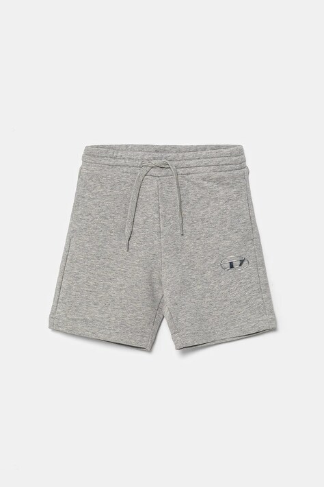 Dětské bavlněné šortky Diesel PMACISHORT SHORTS šedá barva, nastavitelný pas, J02239
