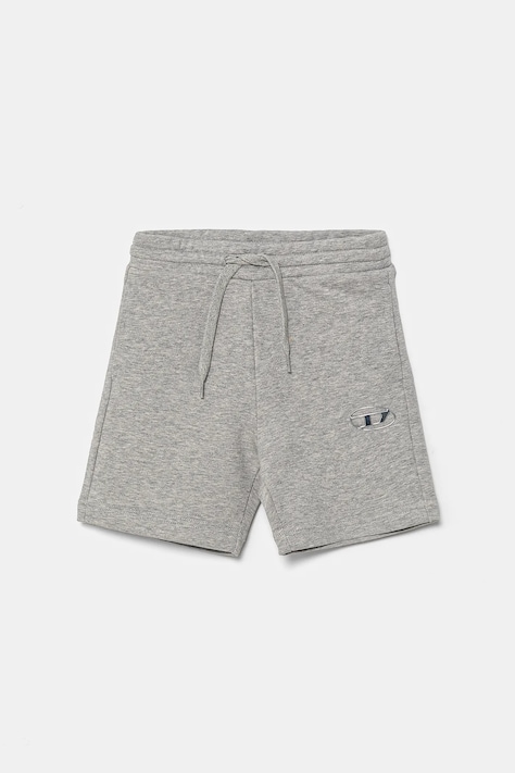 Diesel szorty bawełniane dziecięce PMACISHORT SHORTS kolor szary regulowana talia J02239