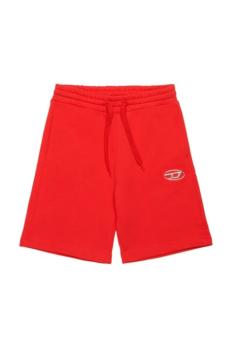 Diesel pantaloni scurți din bumbac pentru copii PMACISHORT SHORTS culoarea rosu, talie reglabila, J02239