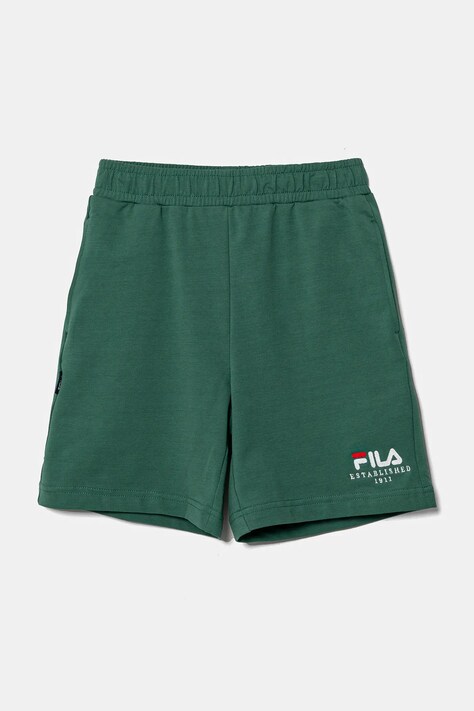 Fila pantaloni scurti copii LOHFELDEN culoarea verde, talie reglabila, FAT0628