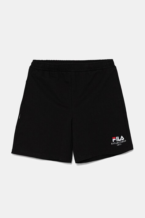 Fila pantaloni scurti copii LOHFELDEN culoarea negru, talie reglabila, FAT0628