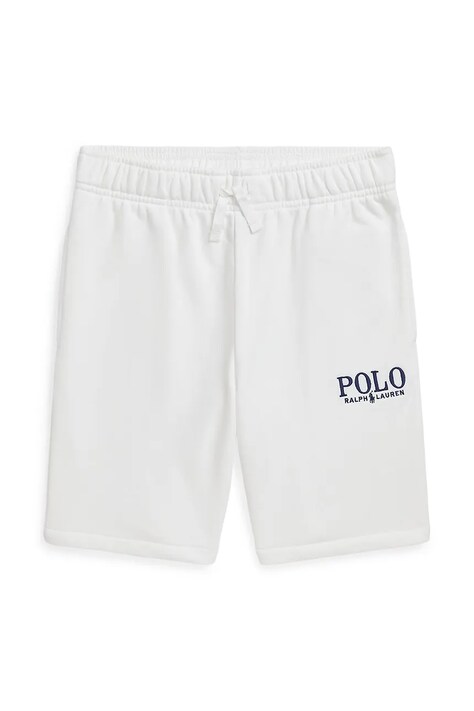 Polo Ralph Lauren pantaloni scurți copii culoarea alb, 323969370002