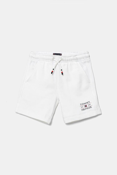Tommy Hilfiger gyerek rövidnadrág fehér, állítható derekú, KB0KB09481
