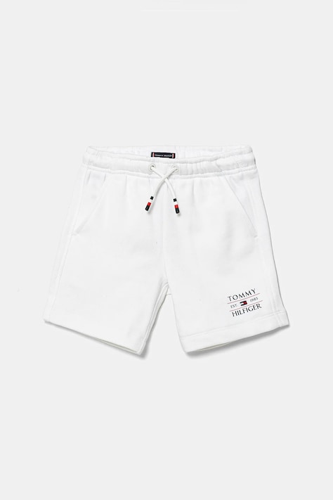 Tommy Hilfiger szorty dziecięce kolor biały regulowana talia KB0KB09481