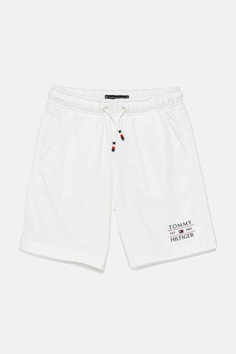 Dětské kraťasy Tommy Hilfiger bílá barva, nastavitelný pas, KB0KB09481