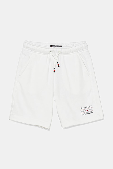 Дитячі шорти Tommy Hilfiger колір білий регульована талія KB0KB09481