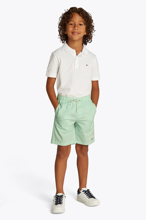 Tommy Hilfiger rövidnadrág zöld, állítható derekú, KB0KB09642