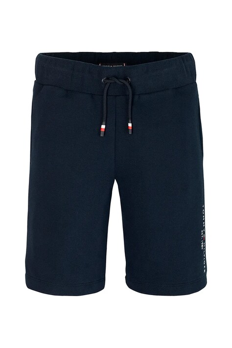 Tommy Hilfiger pantaloni scurți din bumbac pentru copii culoarea albastru marin, KB0KB09667