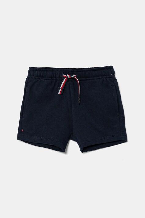 Tommy Hilfiger pantaloni scurti bebe culoarea albastru marin, talie reglabila, KN0KN02026