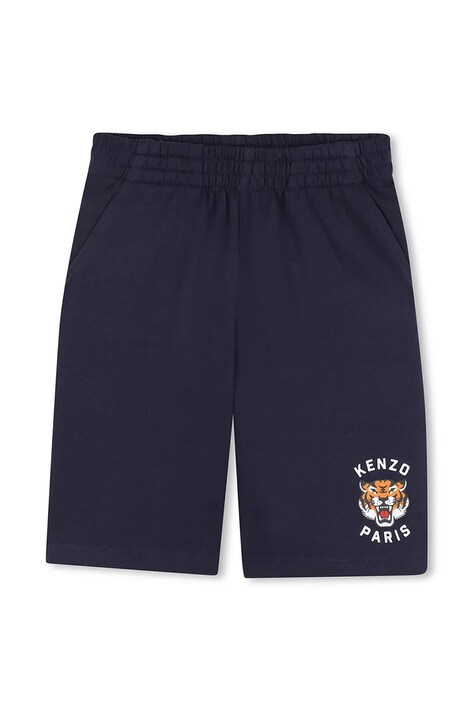 Детские хлопковые шорты Kenzo Kids цвет синий  K61122