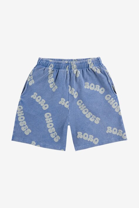Dětské bavlněné šortky Bobo Choses Wavy modrá barva, 125AC055
