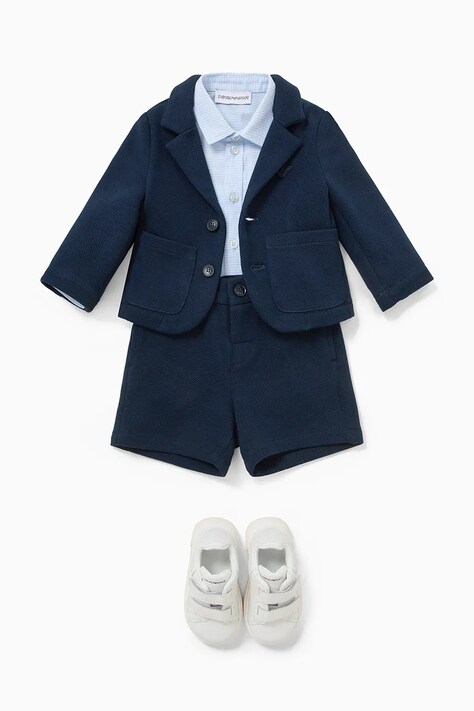 Emporio Armani shorts neonato/a colore blu navy EB000351 AF13017