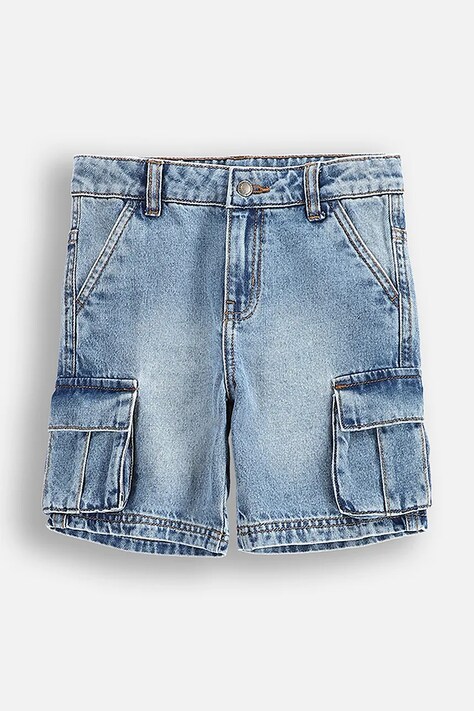 Coccodrillo pantaloni scurți culoarea bleumarin, talie reglabila, JEANS COLLECTION BOY