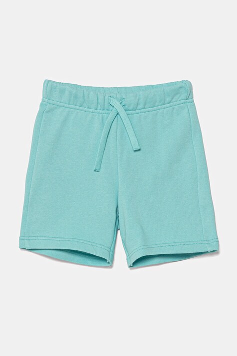 United Colors of Benetton pantaloni scurți din bumbac pentru copii culoarea turcoaz, talie reglabila, 3J70G900P
