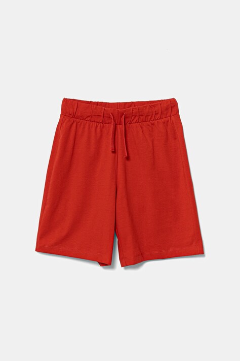 United Colors of Benetton pantaloni scurți din bumbac pentru copii culoarea rosu, talie reglabila, 3BL0C903L