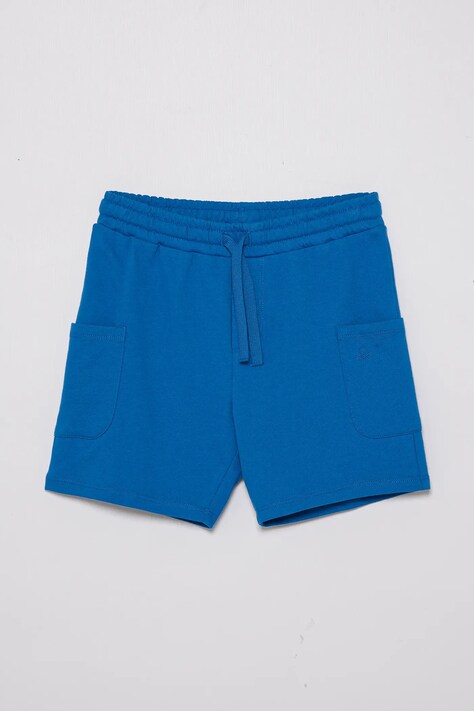 Παιδικό βαμβακερό σορτς United Colors of Benetton χρώμα: μπλε, 39DJG901C