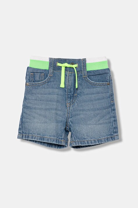 United Colors of Benetton szorty jeansowe dziecięce kolor niebieski regulowana talia 4AD7G902Y