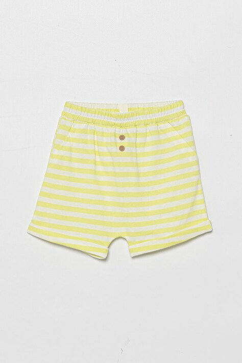 Детские хлопковые шорты United Colors of Benetton цвет зелёный  34LPA900I