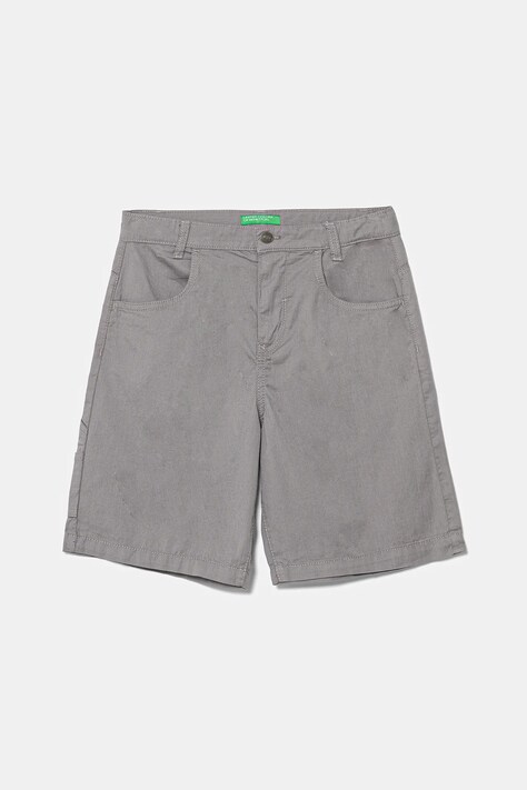Детские хлопковые шорты United Colors of Benetton цвет серый  47RGC902U