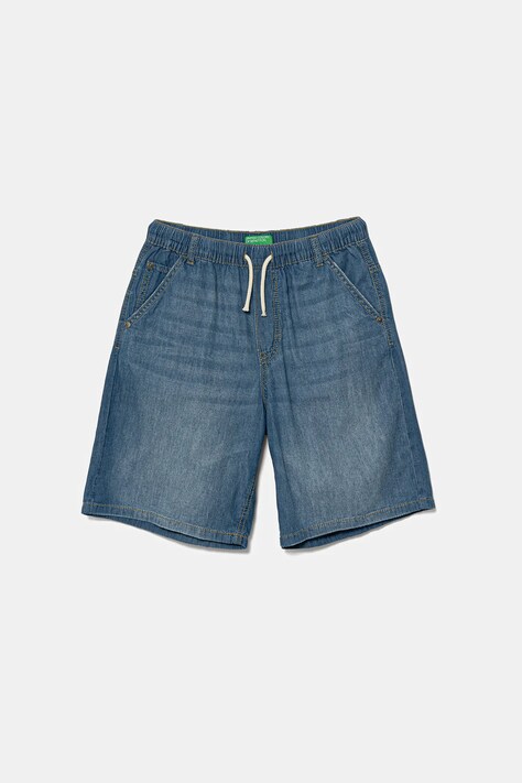 United Colors of Benetton pantaloni scurți din denim pentru copii talie reglabila, 4DHJC9047