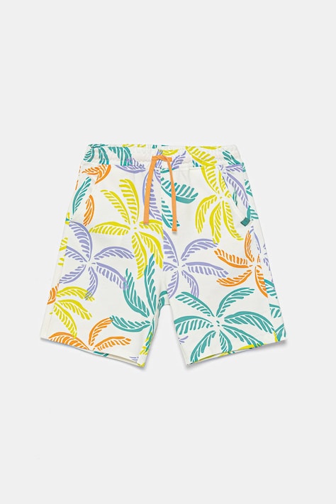 United Colors of Benetton pantaloni scurți din bumbac pentru copii culoarea alb, talie reglabila, 32IEC903E