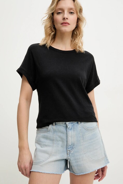 Marc O'Polo pantaloni scurți din denim femei, uni, medium waist, 503918613009