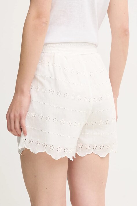 Бавовняні шорти Pepe Jeans DOUCE — SS25-SZD079, білий — фото 3