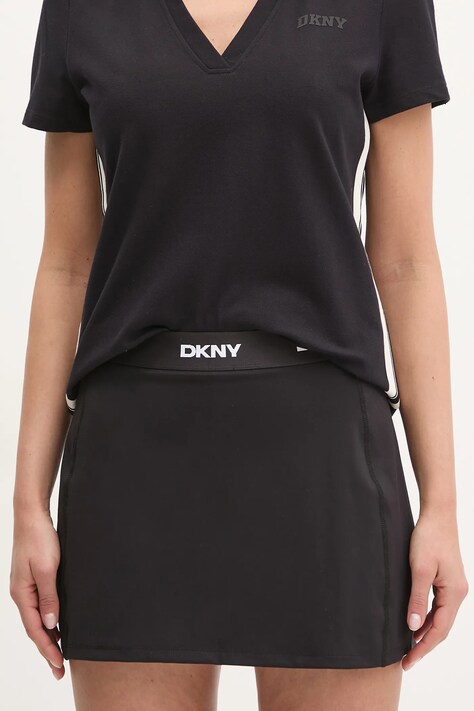 Sukňa Dkny čierna farba, mini, puzdrová, DP5K1010