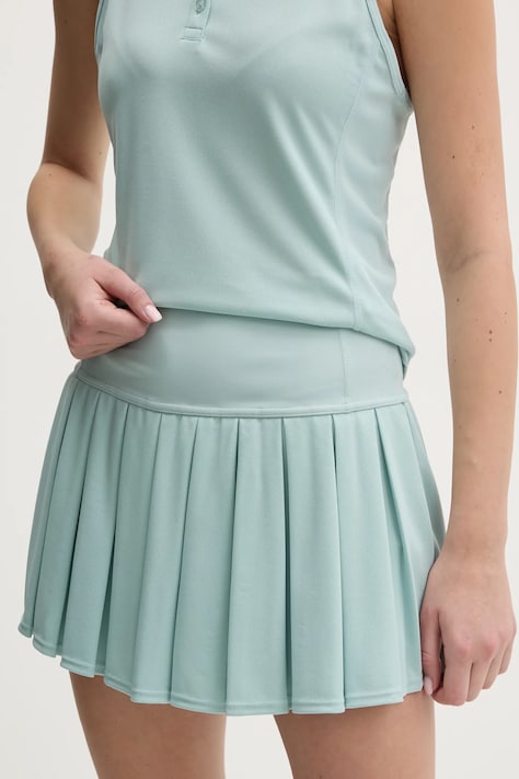 Dkny spódnica kolor turkusowy mini rozkloszowana DP5K1012