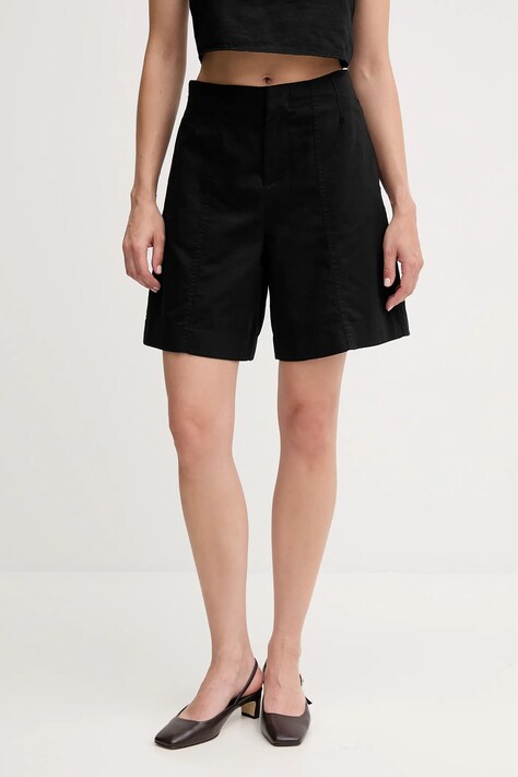 Calvin Klein Jeans pantaloncini in lino misto colore nero  J20J225219