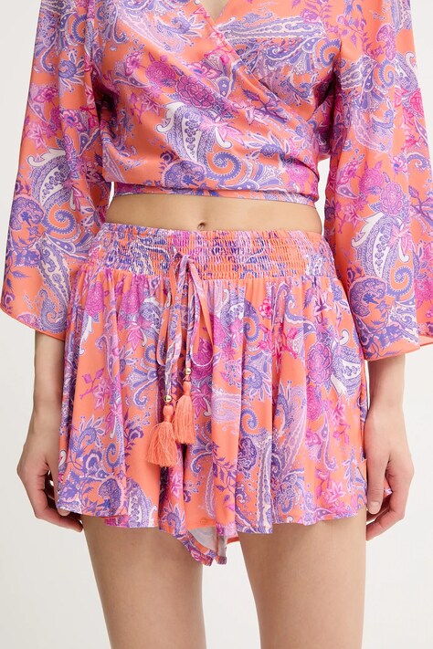 Plážové šortky Guess oranžová barva, E5GD03 WH3X2