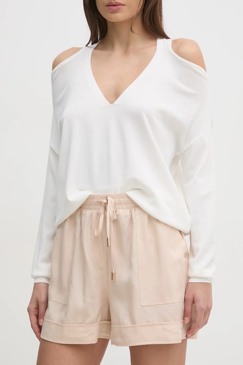 Gaudi pantaloncini donna colore beige  511BD25009