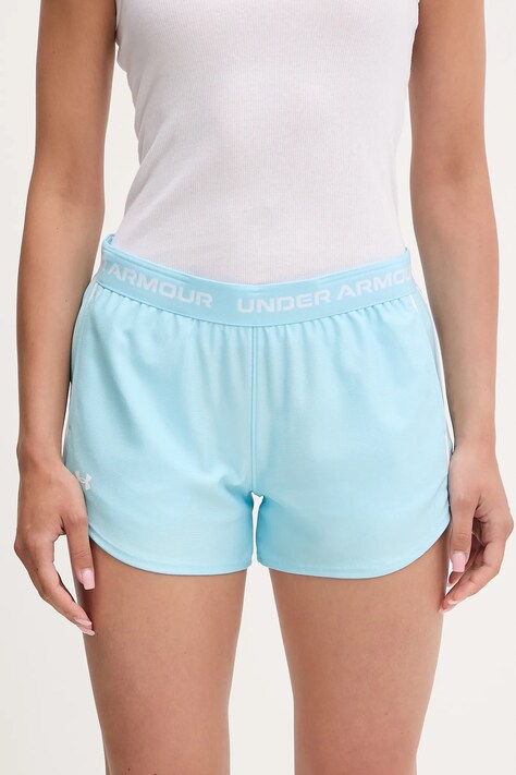 Under Armour pantaloni scurți de antrenament Tech Play cu imprimeu, medium waist, 1389882