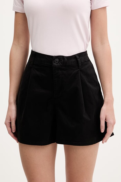 Kraťasy Guess Jeans dámské, zelená barva, medium waist, W5GD1U WGB51