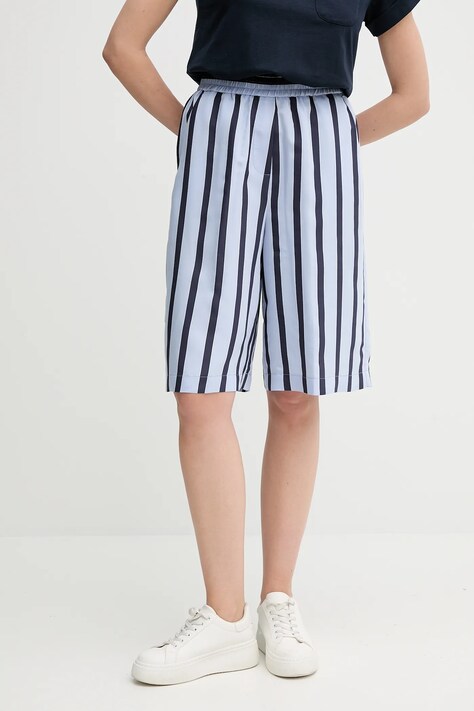 Sandro Ferrone pantaloni scurți cu imprimeu, high waist, S15XBEARPA