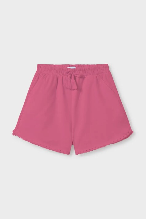 Mayoral pantaloni scurți din bumbac pentru copii culoarea roz, neted, talie reglabila, 272