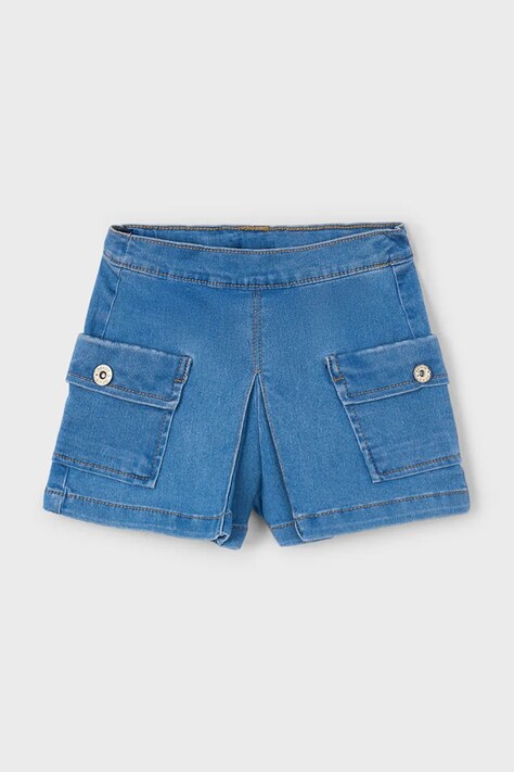 Mayoral pantaloni scurti din denim pentru copii cargo neted, 3207
